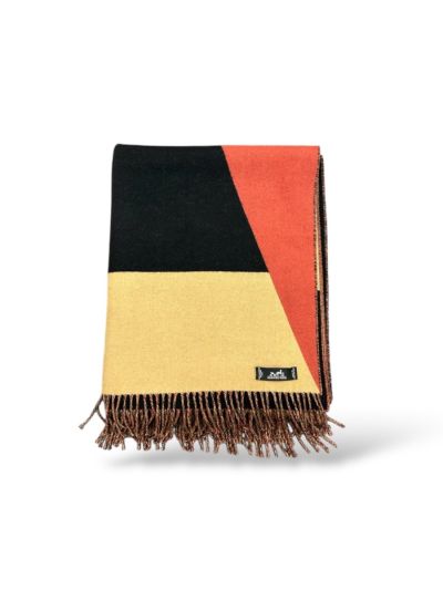 Hermes Orange Cashmere Stole Scarf