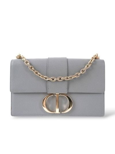 Sac à Bandoulière Dior 30 Montaigne En Cuir Gris