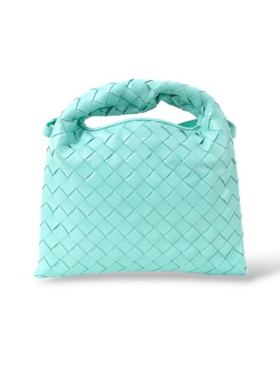 Sac à Main Bottega Veneta Intrecciato Bleu Turquoise 