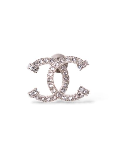 Broche Chanel Pins Strass Et Pierres Baguette
