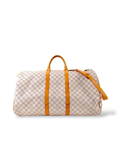Sac De Voyage Keepall 55 En Toile Azur