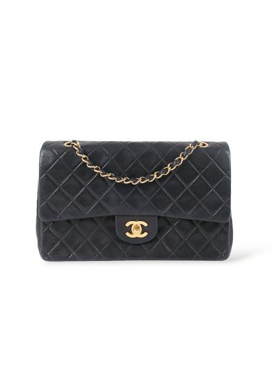 Sac Chanel Vintage Medium 11.12 Timeless Cuir Noir Matelassé