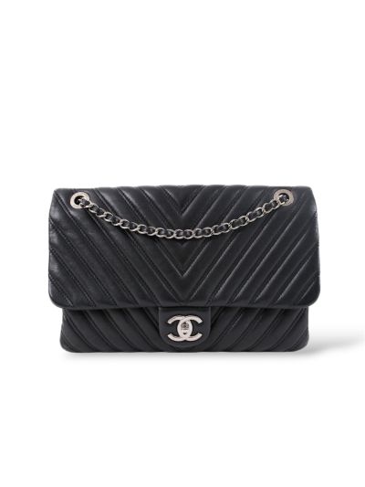 Sac à Bandoulière Chanel Jumbo Cuir Noir Matelassé 