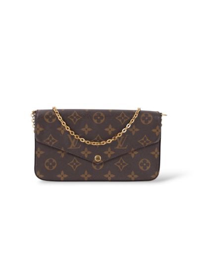 Sac Pochette Louis Vuitton Félicie Toile Monogram Marron 