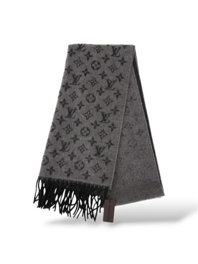 Écharpe Louis Vuitton Monogram Grise 