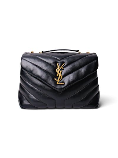 Sac Saint Laurent Loulou Small Cuir de veau Noir