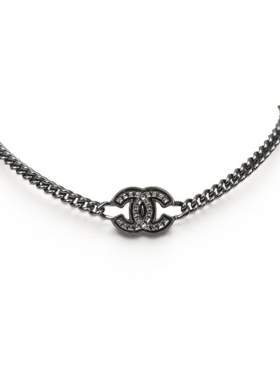 Ras De Cou Chanel CC Noir Matelassé