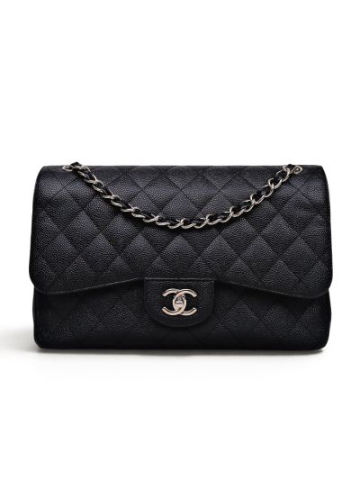Grand Sac Chanel Timeless Jumbo Cuir Caviar Noir 
