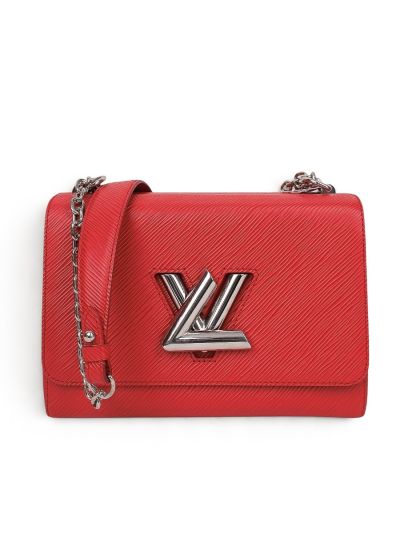 Louis Vuitton Twist MM Bag in Red Epi Leather