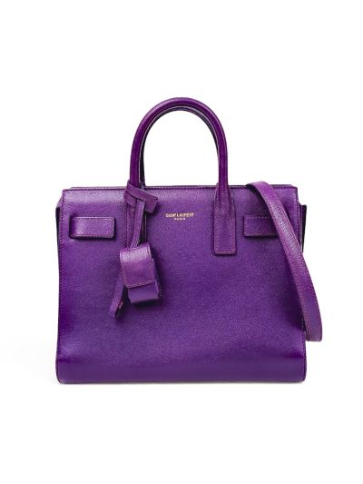 Sac à Main Saint Laurent Nano Cuir Violet
