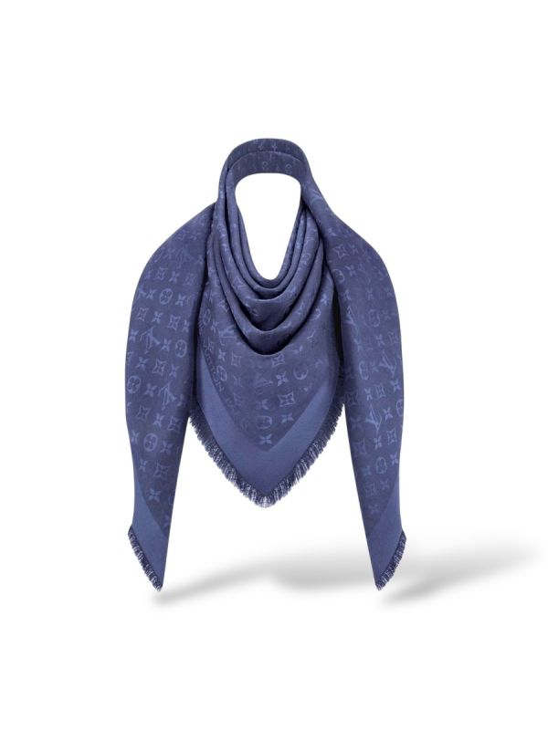 Châle Louis Vuitton Bleu Marine 