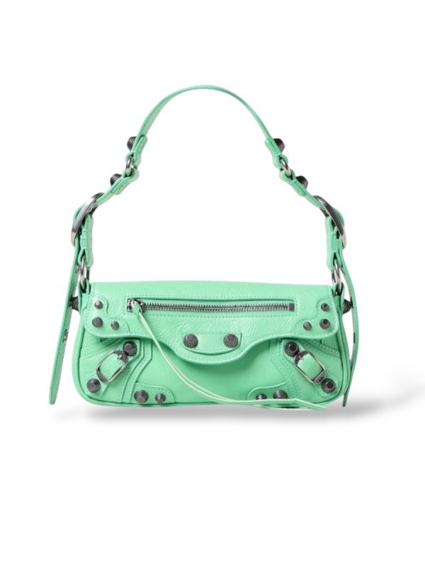 Sac Balenciaga Le Cagole XS Cuir Vert 