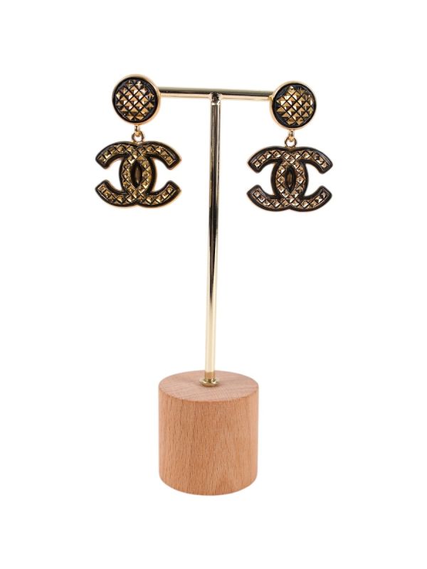 Boucles D'oreilles Chanel Dorée 