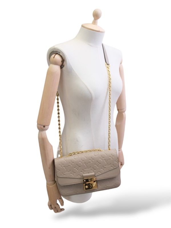Sac Marceau Louis Vuitton En Cuir Beige