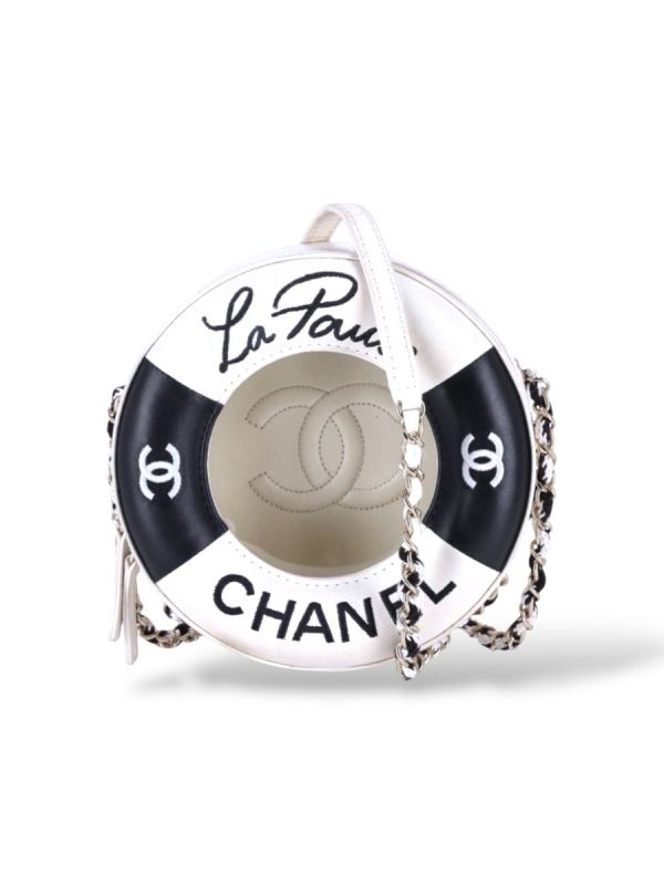 Sac Chanel La Pausa Lifesaver Edition Limitée Cruise En Cuir D'Agneau Bicolore 