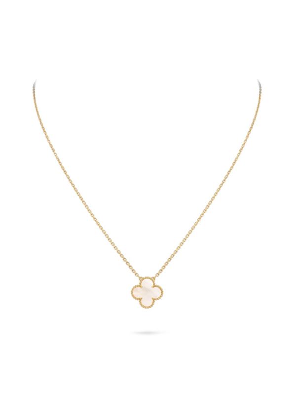Collier Van Cleef & Arpels Sweet Alhambra Nacré Blanche