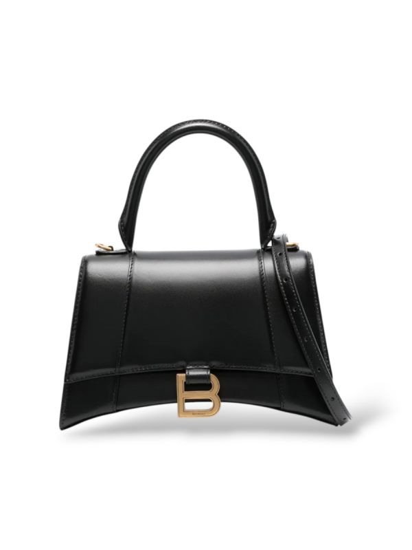 Sac à main Balenciaga Hourglass XS Cuir De Veau Noir