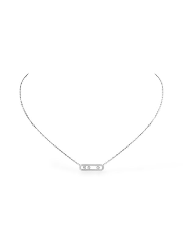 Collier Messika Baby Move En Or Blanc 