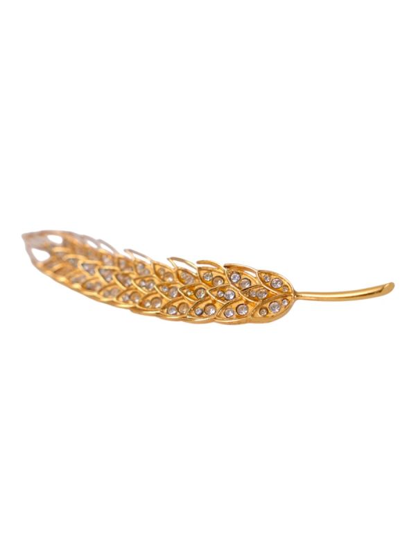Broche Chanel Epis De Blé Dorée  