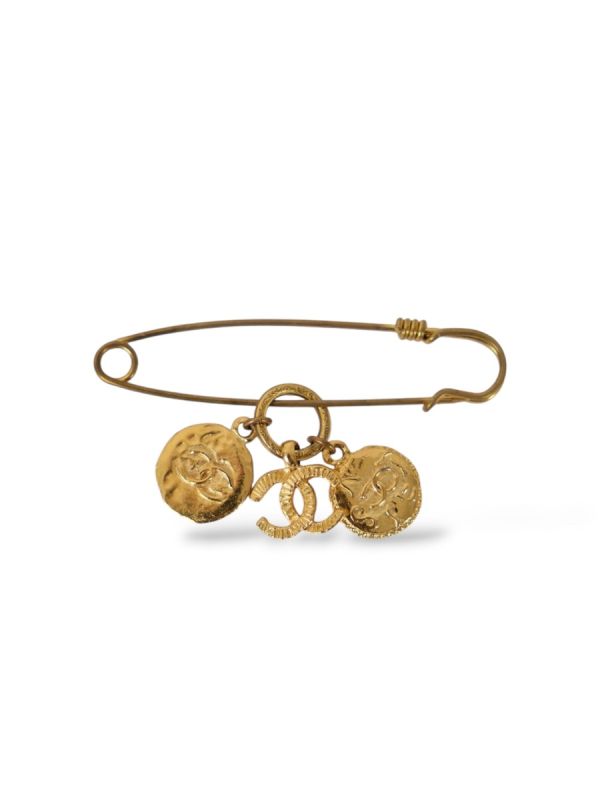 Broche Chanel Epingle à Nourrice Avec Charms