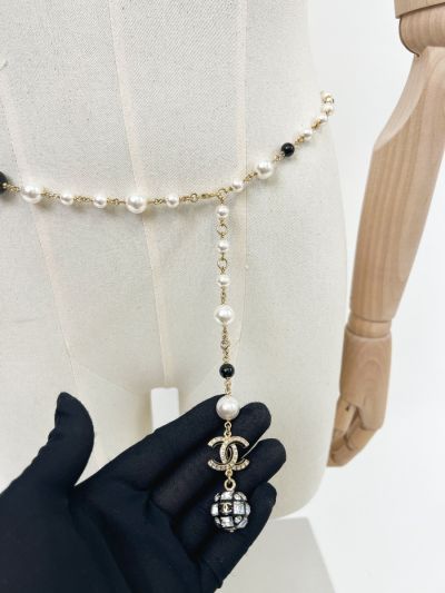Ceinture/Sautoir Chanel À Perles Et Strass