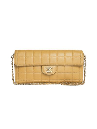 Sac À Main Chanel Baguette Cuir Beige Matelassé