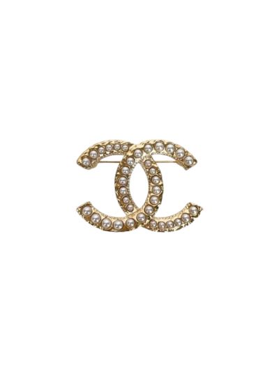 Broche Chanel CC à Perles