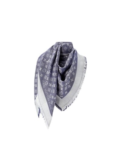 Châle Monogram Denim Louis Vuitton