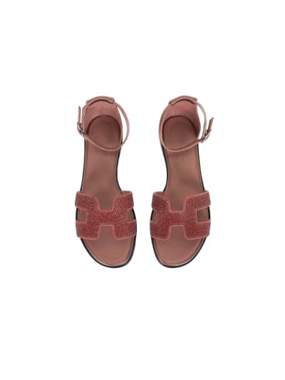 Sandales Santorini Hermès Roses Poudre De Cristal 36.5