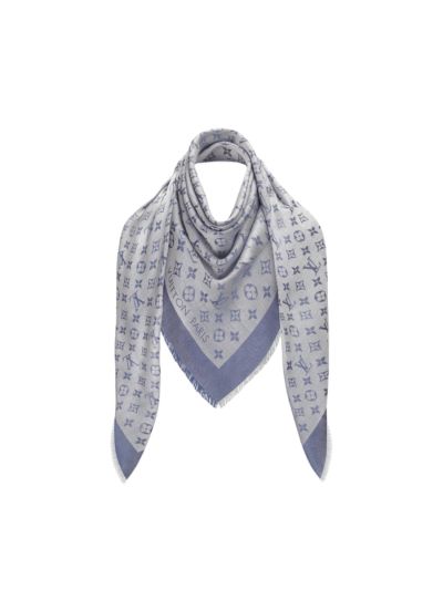 Châle Monogram Denim Louis Vuitton