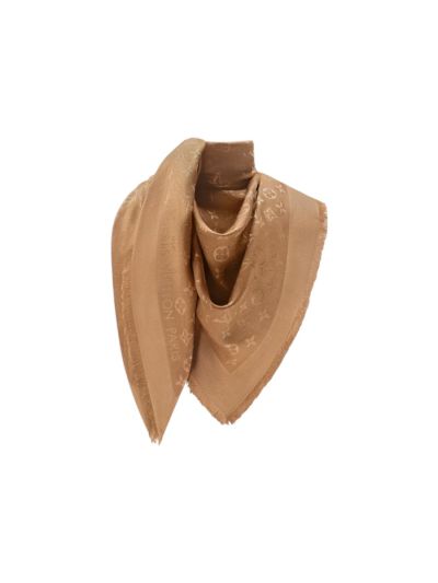 Châle Monogram Louis Vuitton Caramel