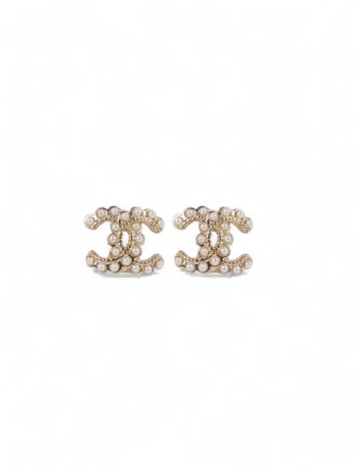 Mini Boucles Puces Chanel Perles