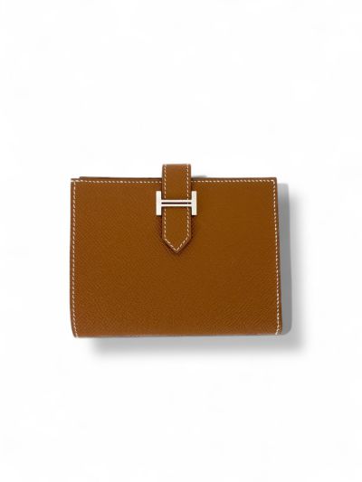 Portefeuille Hermès Béarn Compact Gold