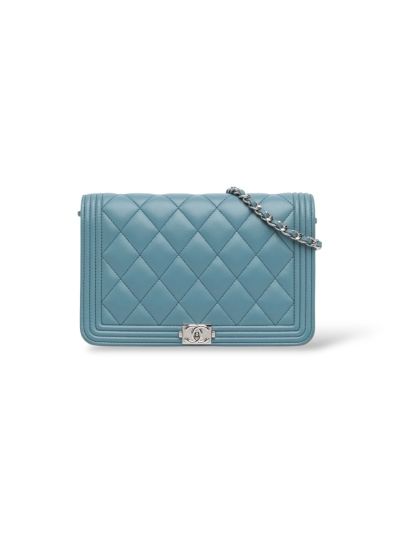 Sac Bandoulière Chanel Wallet on Chain Boy Bleu