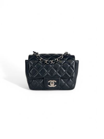 Chanel Mini Square Cuir D'agneau Noir