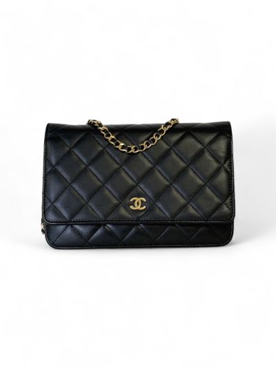 Sac Chanel Wallet On Chain En Cuir Noir