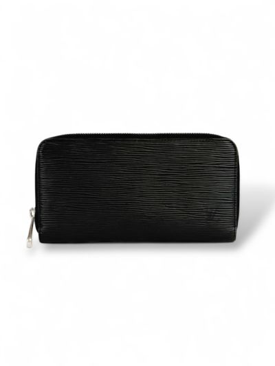 Portefeuille Louis Vuitton Zippy Cuir Épi Noir
