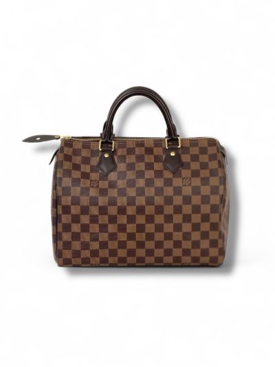 Sac Louis Vuitton Speedy 30 Toile Damier Ébène