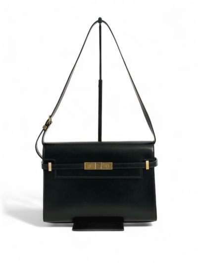 Sac Saint Laurent Manhattan Cuir Box Noir