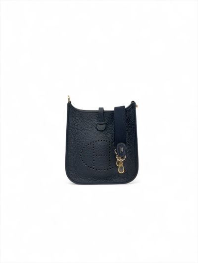 Sac Bandoulière Hermès Mini Evelyne 16 Cuir Amazone Taurillon Clemence