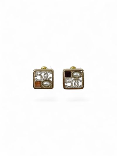 Boucles Chanel Champagne Numéro 5 Double CC
