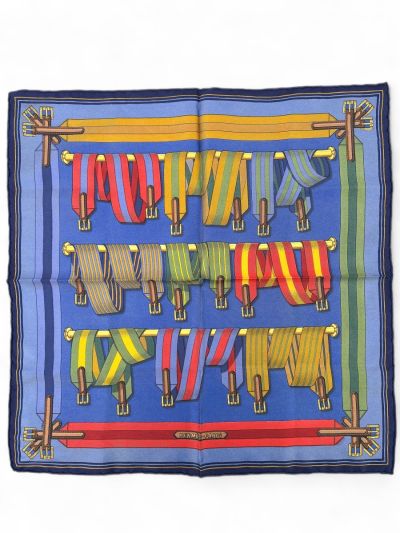 Foulard Hermès Les Sangles Joachim Metz Carre 