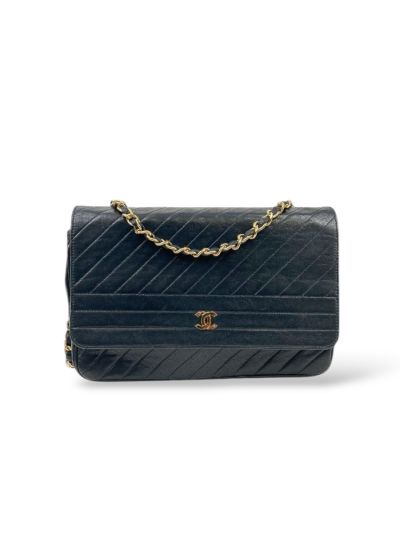 Sac Chanel Timeless Classique Vintage Cuir Noir