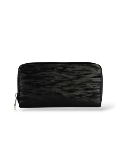 Portefeuille Louis Vuitton Zippy Cuir Épi Noir