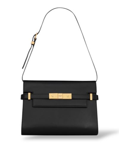 Sac Saint Laurent Manhattan Cuir Box Noir