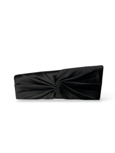 Pochette Du Soir En Satin Noir Christian Louboutin