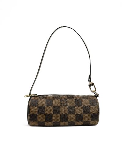 Sac à Main Louis Vuitton Papillon Mini En Cuir Damier Ebene