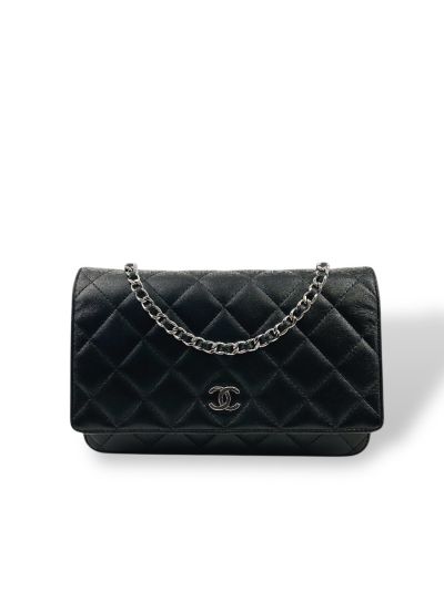 Sac à Main Chanel Wallet on Chain En Cuir Noir