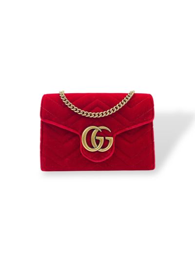 Sac Gucci Wallet On Chain Velour Rouge