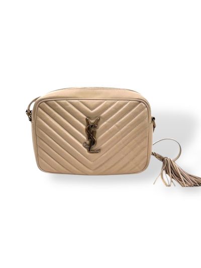 Saint Laurent Lou Bag in Beige Quilted Leather